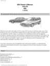 Thumbnail 96 Volvo 850 1996 Owners Manual Thumbnail 96 Volvo 850 1996 Owners Manual
