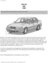Thumbnail 95 Volvo 940 1995 Owners Manual Thumbnail 95 Volvo 940 1995 Owners Manual