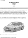 Thumbnail 91 Volvo 940 SE 1991 Owners Manual Thumbnail 91 Volvo 940 SE 1991 Owners Manual