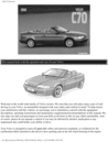 Thumbnail 98 Volvo C70 Convertible 1998 Owners Manual