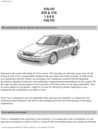 Thumbnail 99 Volvo S70 V70 1999 Owners Manual