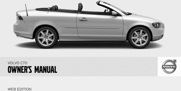 Product picture 08 Volvo C70 2008 Owners Manual