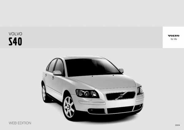 Product picture 04 Volvo S40 2004 Owners Manual