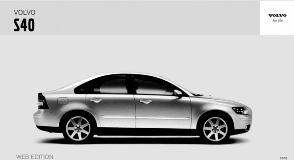 Product picture 05 Volvo S40 2005 Owners Manual