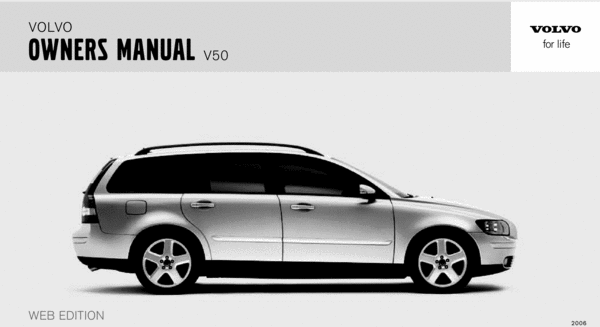 Product picture 06 Volvo V50 2006 Owners Manual