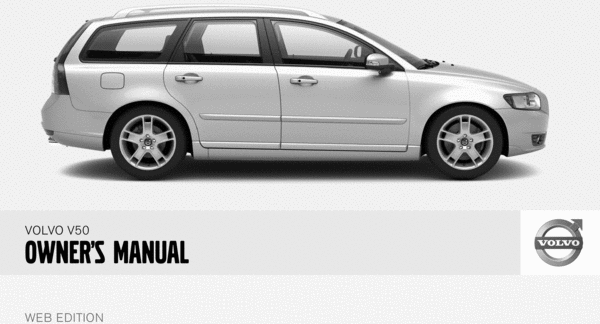 Product picture 08 Volvo V50 2008 Owners Manual